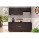 Ver mais imagens de Kit de Cozinha Completa 4 Peças Thela Emília (2 Armários + 2 Balcões) Preto - Telasul