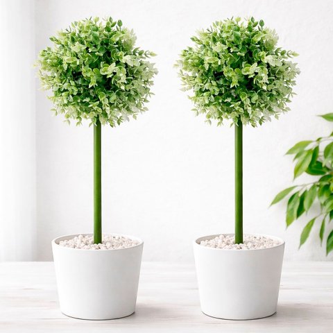 Buchinho Bucho Planta Artificial Decoração de 80cm Kit 2pçs