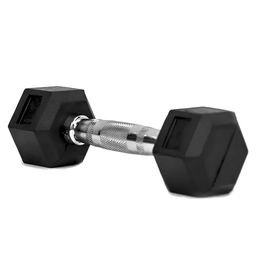 Fit Kit 2x Halteres com Borracha / Barra de Metal - 3kg - 4