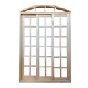 Ver imagem 3 de Porta Balcão de Correr de Madeira Padrão Cedro Purgato em Arco Bat.14 Cm- 2.35 (a) X1.40(l)