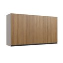 Ver imagem 7 de Cozinha Modulada 5 Peças Tampo Aéreo 3 Portas Balcão 2 Portas Paneleiro Cinza/Fumê/Montana