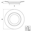 Ver imagem 2 de Prato Sobremesa Branco 21cm Porcelana Vibrare Tramontina Avulso Bolo Torta Doces