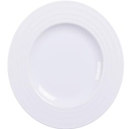 Prato Sobremesa Branco 21cm Porcelana Vibrare Tramontina Avulso Bolo Torta Doces - 1