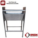 Ver imagem 3 de Churrasqueira Inox (modelo 63) - Inox 430 - 50x25x83 Cm