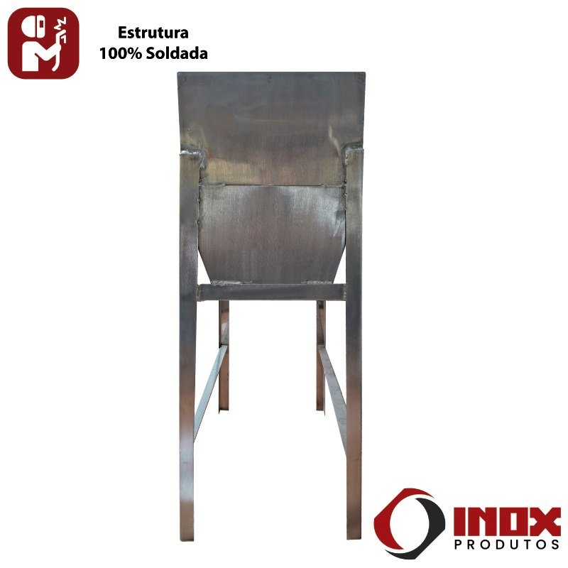 Churrasqueira Inox (modelo 63) - Inox 430 - 50x25x83 Cm - 5