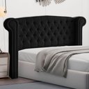 Ver imagem 6 de Cabeceira King Size Adelle 195cm C/ Frame Suede Preto