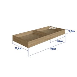 Conjunto 2 Gavetões Individuais Para Beliche Infantil - 5