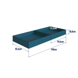 Conjunto 2 Gavetões Individuais Para Beliche - 5