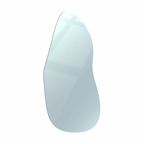 Espelho Multiuso Lapidado Pendurador Led Branco 130x60cm Orgânico