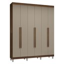 Ver imagem 3 de Guarda-Roupa Casal com Pés 6 Portas Batentes Venus Madesa