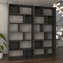 Ver imagem 4 de Estante para Livros Podcast 10 Prateleiras Preto - Panorama Móveis