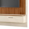 Painel Home Suspenso 180cm Metta M20 Cinamomo Mel/Off White - Mpozenato - 5