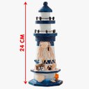 Ver imagem 4 de Farol Artesanal Decoração Náutico Casa Praia Marítimo 24cm
