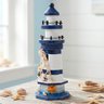 Farol Artesanal Decoração Náutico Casa Praia Marítimo 24cm - 2