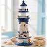 Farol Artesanal Decoração Náutico Casa Praia Marítimo 24cm - 1
