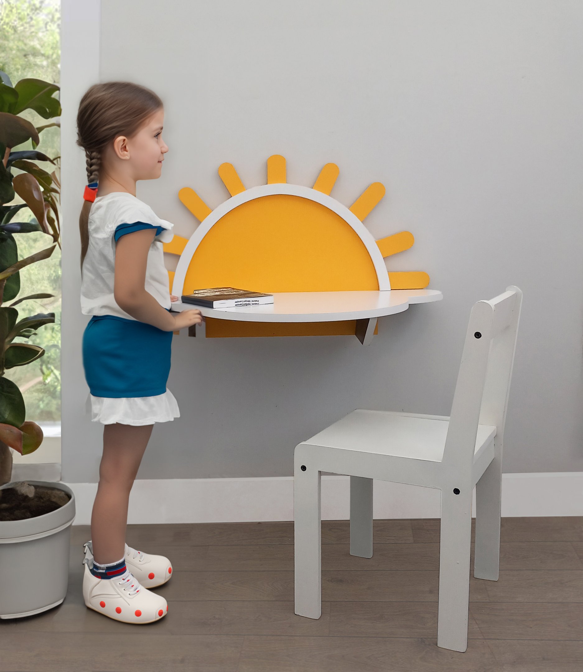 Mesa Infantil Tampo em MDF Nuvem Sol - 6