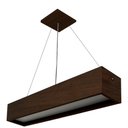 Ver imagem 1 de Pendente Wood Retângular 120x10cm - 01 Luz G12 Cor:imbuia
