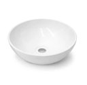 Ver imagem 1 de Cuba Pia para Banheiro em Plastico Lavabo Sobrepor Redonda ou Retangulari:branco Redonda