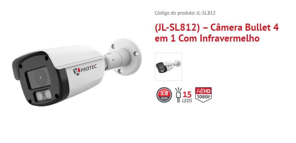 Câmera Protec Bullet 1080p 4-in-1 Ir 2mp Sl812 - 6
