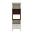 Ver imagem 2 de Torre Quente 70cm P/ 2 Fornos Cozinha Modulada Provençal Mdf Cor:mint com Ébano