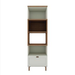 Torre Quente 70cm P/ 2 Fornos Cozinha Modulada Provençal Mdf Cor:mint com Ébano - 2