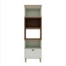 Torre Quente 70cm P/ 2 Fornos Cozinha Modulada Provençal Mdf Cor:mint com Ébano - 2