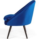 Ver imagem 5 de Poltrona para Sala Rafa Pés Palito Veludo Azul Royal - Nexta Casa