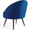 Ver imagem 6 de Poltrona para Sala Rafa Pés Palito Veludo Azul Royal - Nexta Casa