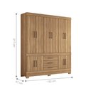 Ver imagem 4 de Conjunto Quarto Guarda Roupa e Comoda Emilia Amendola