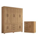 Ver imagem 1 de Conjunto Quarto Guarda Roupa e Comoda Emilia Amendola