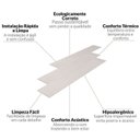 Ver imagem 3 de Piso Vinilico Colado Régua Sofisticato 2mm 19m² Ruffino Cinza/Linheiro