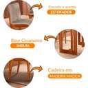 Ver imagem 6 de Sala de Jantar Patros 180CM 6 Cadeiras Bella Gold Moderna