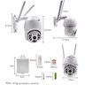 Câmera Ip Speed Dome A6 Icsee Full Hd 1080p Ptz Wifi Ip66 Prova D'água Infravermelho Wifi Hd 2 anten - 9