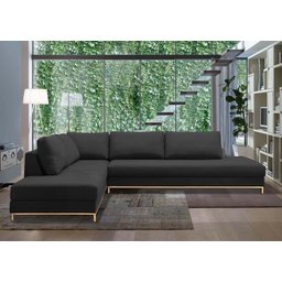 Sofá de Canto em L , Chaise Lado Esquerdo - EGO002:CINZA - 1