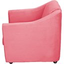 Ver imagem 5 de Kit 12 Poltronas Mila Pé de Plástico Cromado - Rosê Suede