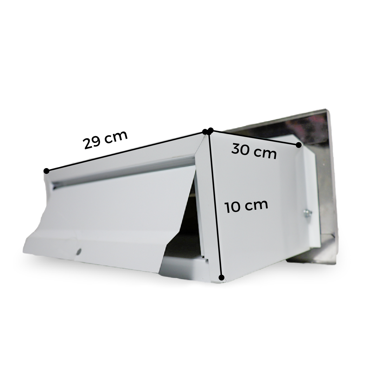 Caixa De Correio Moderna Inox De Embutir - 30 CM - 3