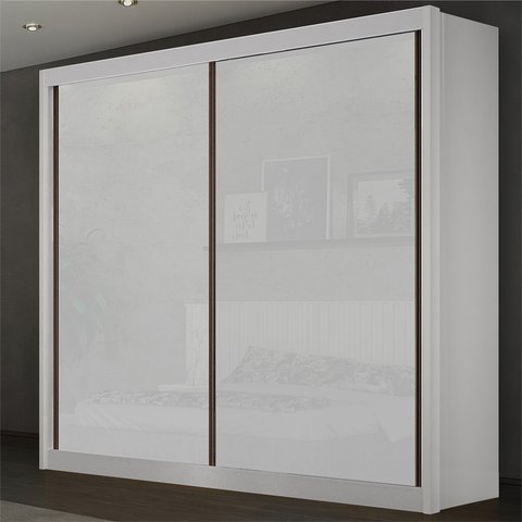 Guarda Roupa Casal 2 Portas de Correr 3 Gavetas 100% MDF São Paulo