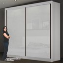 Ver imagem 5 de Guarda Roupa Casal 2 Portas de Correr 3 Gavetas 100% MDF São Paulo
