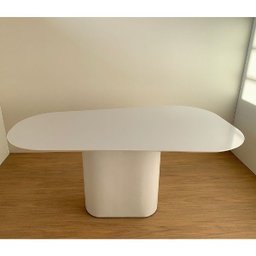 Mesa de Jantar Modelar Orgânica Laqueada 160x90 Modelar Moveis Mesa de Jantar Orgânica - 4