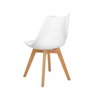 Conjunto Mesa de Jantar Leda 90cm Branca Tampo em Mdf com 4 Cadeiras Eames Wood Leda Branca - 9
