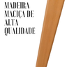 Conjunto Mesa de Jantar Leda 90cm Branca Tampo em Mdf com 4 Cadeiras Eames Wood Leda Branca - 2