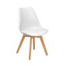 Conjunto Mesa de Jantar Leda 90cm Branca Tampo em Mdf com 4 Cadeiras Eames Wood Leda Branca - 10