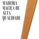 Ver imagem 6 de Conjunto Mesa de Jantar Leda 90cm Branca Tampo em MDF com 4 Cadeiras Eames Wood Leda Branca