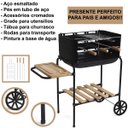 Ver imagem 3 de Churrasqueira Carvão Califórnia com Rodinha Portátil Mor