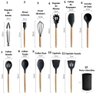 Conjunto 12 Utensílios Cozinha Silicone Conjunto Cabo - 7