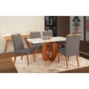Ver imagem 1 de Mesa de Jantar + 6 Cadeiras Paris Tampo Atenas 160 Cm a 10