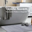 Ver imagem 4 de Tapete Nuvem 50x70cm Antiderrapante Banheiro Absorção Rápida Macio Confortável para Saída de Box