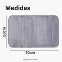 Ver imagem 2 de Tapete Nuvem 50x70cm Antiderrapante Banheiro Absorção Rápida Macio Confortável para Saída de Box