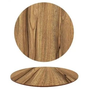Tampo em MDF 18mm Redondo 60 cm - Nogueira Personal Decor Design Tampo Redondo em MDF Marrom