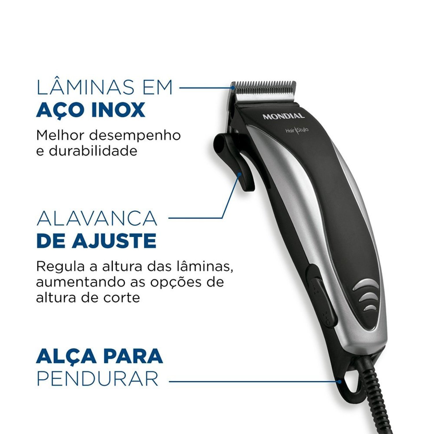 Cortador de Cabelos Hair Stylo 10 127v Cr-02 Mondial - 4